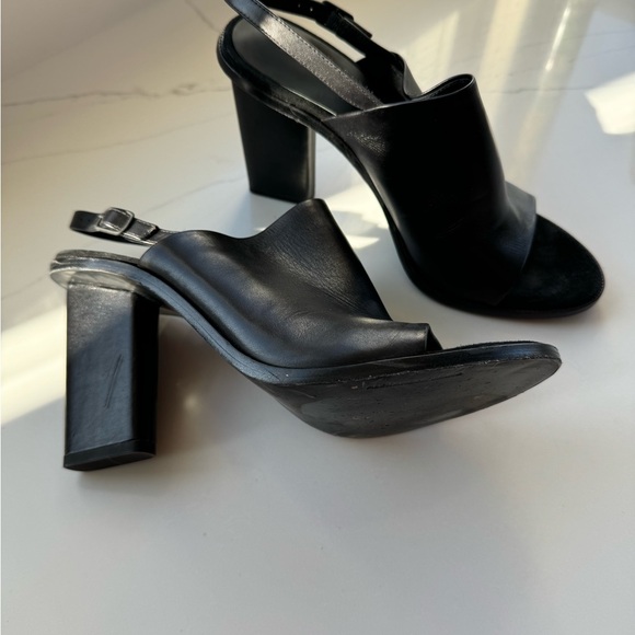 Alexander Wang 🕶 Women’s Slingback Peep Toe High Heel Sandals size 40.5 (US 10) - Picture 5 of 8
